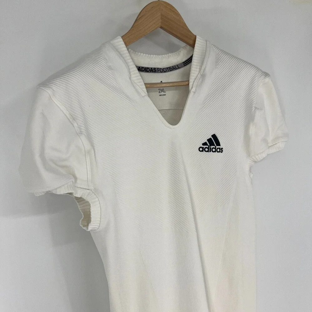 adidas Primeknit A1 Ghost‎ Football Jersey Mens Size 2XL White Black Logo DQ3446